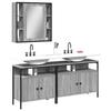 VidaXL 3-Piece Bathroom Furniture Set, Vanity Cabinets with Mirror, Toilet Storage Cabinets, Modern, 3214728