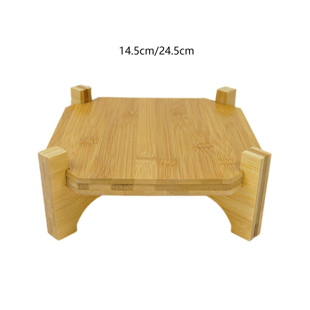 Drink Dispenser Holder, Wooden Base, Wear-Resistant, Home Potted Storage Rack for Table, Bathroom,