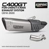 Slip On For C400GT C400GX 2020 Full System Motorcycle Exhaust Escape Moto Tube Middle Link Pipe With 51MM Muffler