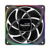 GEOMETRIC FUTURE 120mm ARGB Case Fan Squama 2503B Triple Pack with 7 Fan Official Japanese Distributor Ring-Shaped LED, Dimpled, Blades,