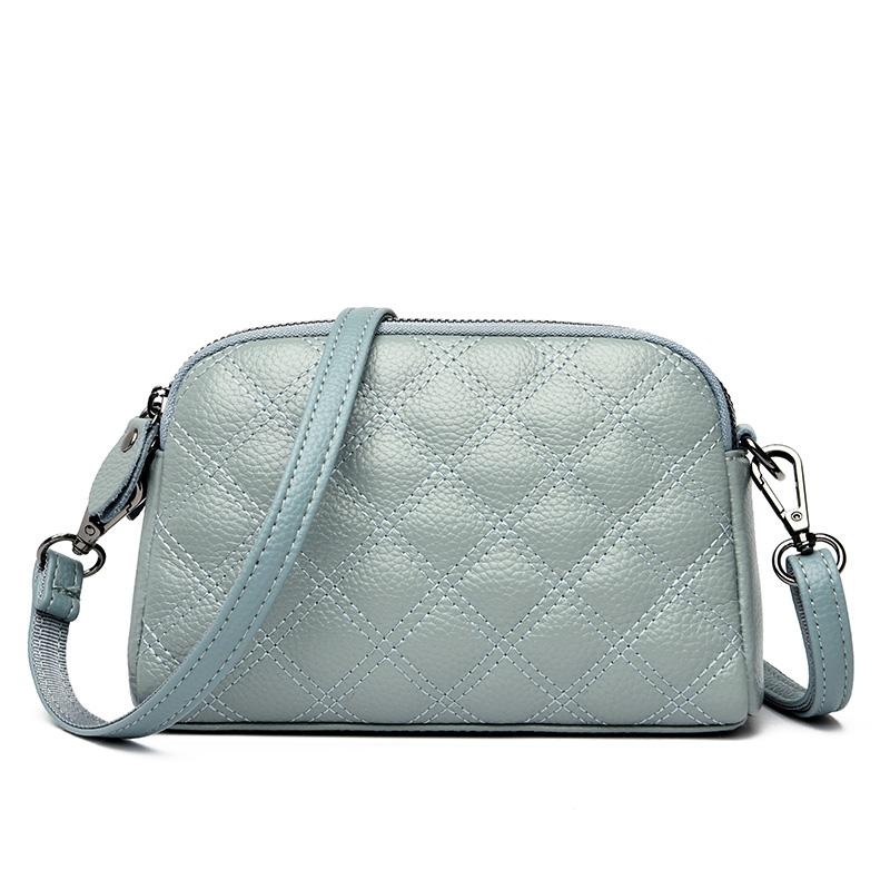 Genuine Leather Messenger Shoulder Bag for Women Simple Bags Feminine Travel Bags