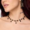 Red Crystal Bead Chain Tassel Drop Crystal Collar New Party Jewelry  Night Event