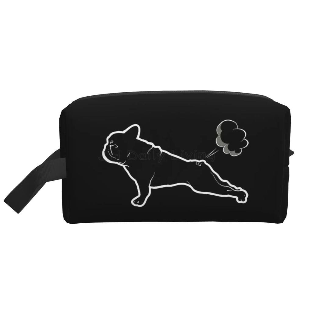 Cute French Bulldog Art Travel Storage Bags Portable Large Capacity Cosmetic Bag for Men Women Multifunctional Makeup Bag