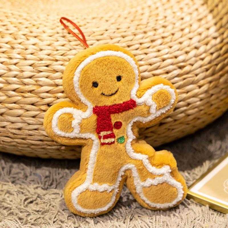 17cm Gingerbread Man Plush Toys Kawaii Plush Doll Exquisite Christmas Party Decorations Cute Christmas Festival Gifts For Friend