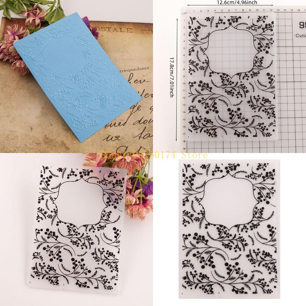 Fruits Plastic Embossing Folder Template DIY Scrapbook Photo Album Card Making top sale