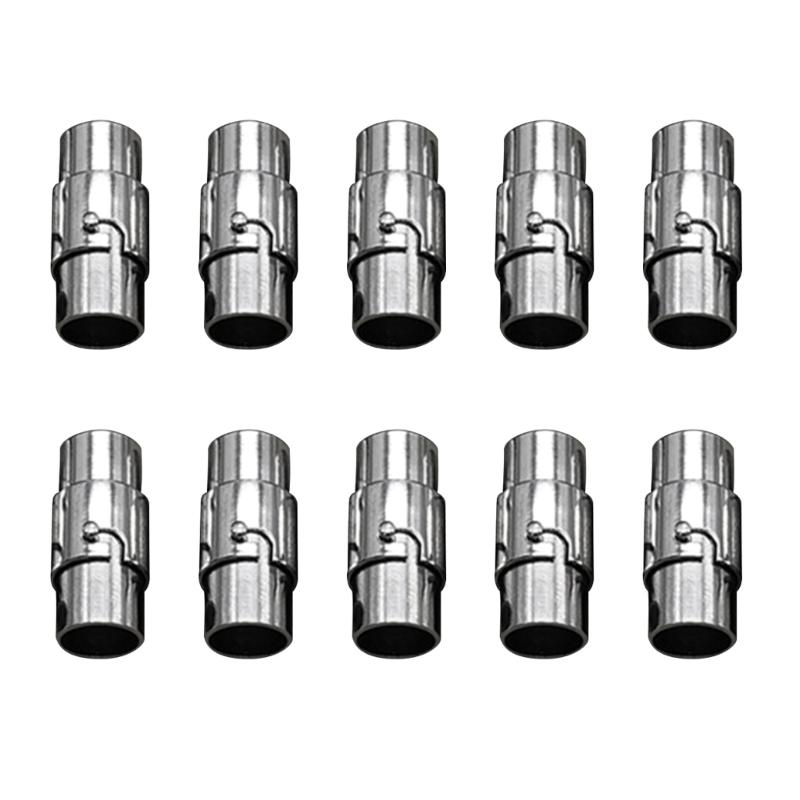 Balení 10 magnetických zapínání Díl pro výrobu šperků Měděné koncovky šňůr pro kůže Lanový náhrdelník Náramek Příslušenství