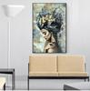 Creative Abstract Modern Art Woman Portrait Watercolor Painting Home Decoration Canvas Painting Wall Art Picture Background Wall Decoration