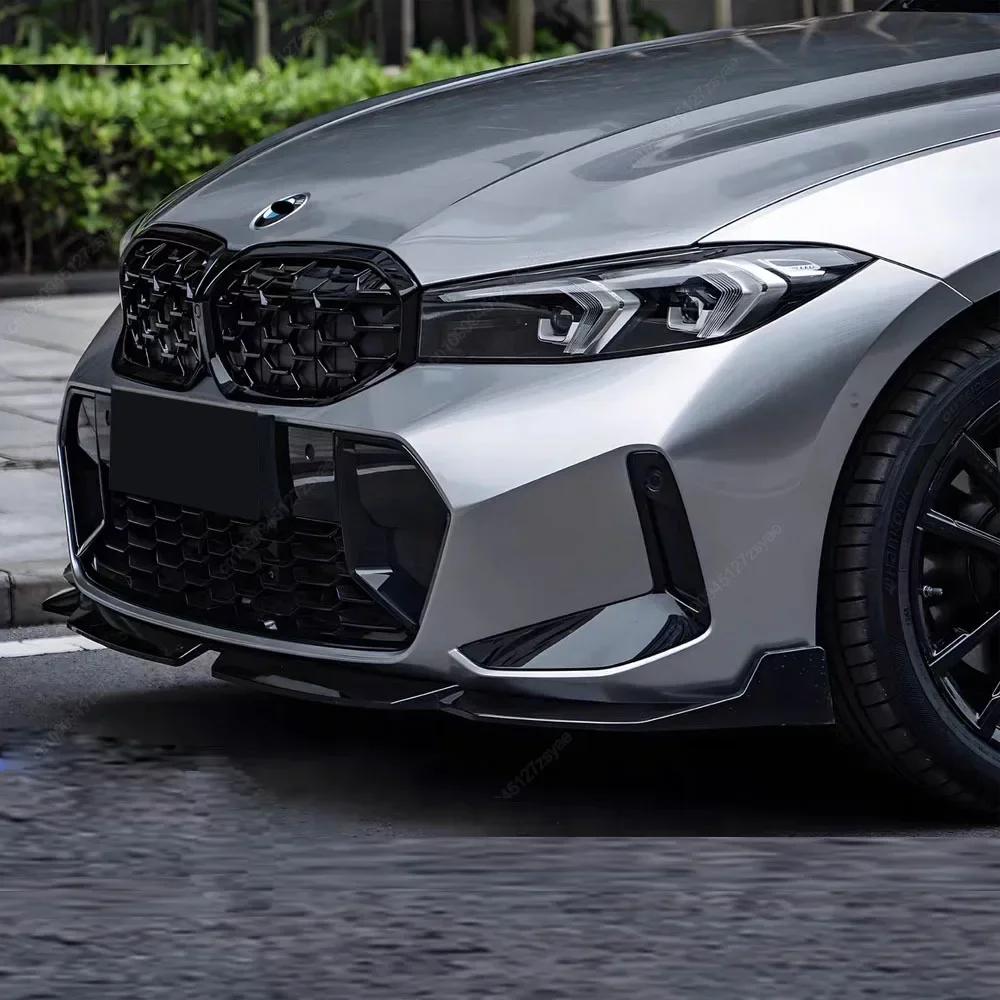 Front Bumper Splitter Lip Spoiler Diffuser For BMW 3 Series G20 G21 M-Sport 320i 325i 330i 320d M340i LCI 2022-2024+ Body Kits