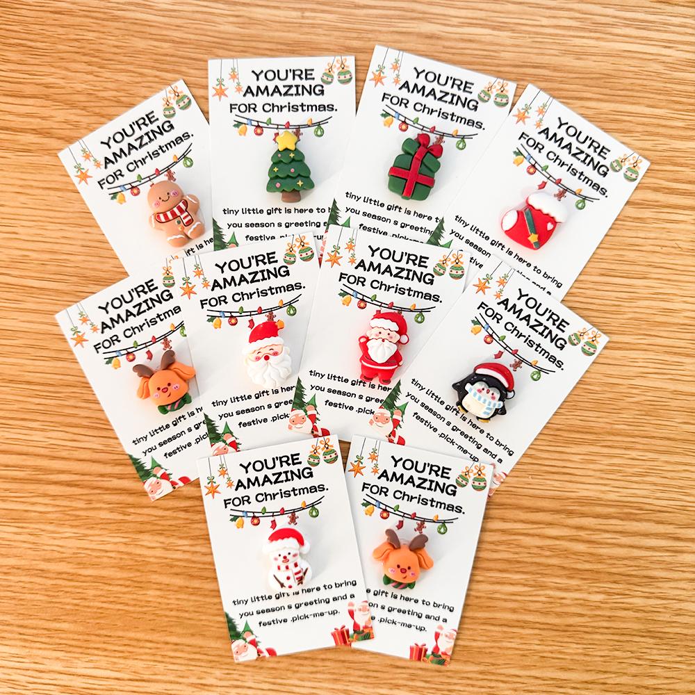 40 Weihnachts-Mini-Taschen-Umarmungskarten Großartig für Geschenke für Freunde, emotionale Unterstützung, Weihnachtsgeschenke, Gastgeschenke, Weihnachts-Min