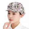 Cotton Chef Cap Flowers Potištěná hygienická čepice Prodyšná pracovní čelenka Kitchen