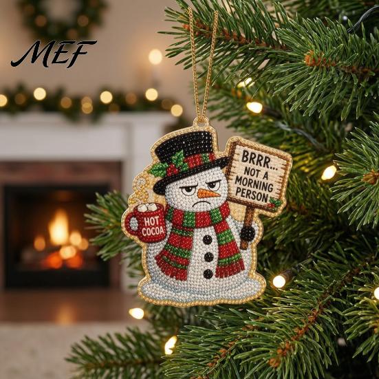 Winterferien Kunstprojekte Weihnachten Hängend Faux Perlen Set für Erwachsene, DIY Perlen Anfängerfreundliche Ornamente Malerei Ornament, Handgemachtes Bastelprojekt