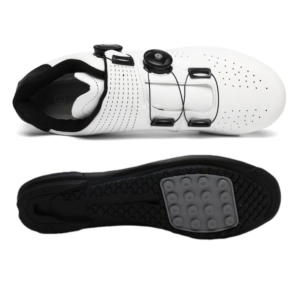 New Unlocked Cycling Shoes Mountain Bike Road Bike Lock Shoes Bicycle Shoes Hard-soled Cycling Shoes Men and Women the Same Style