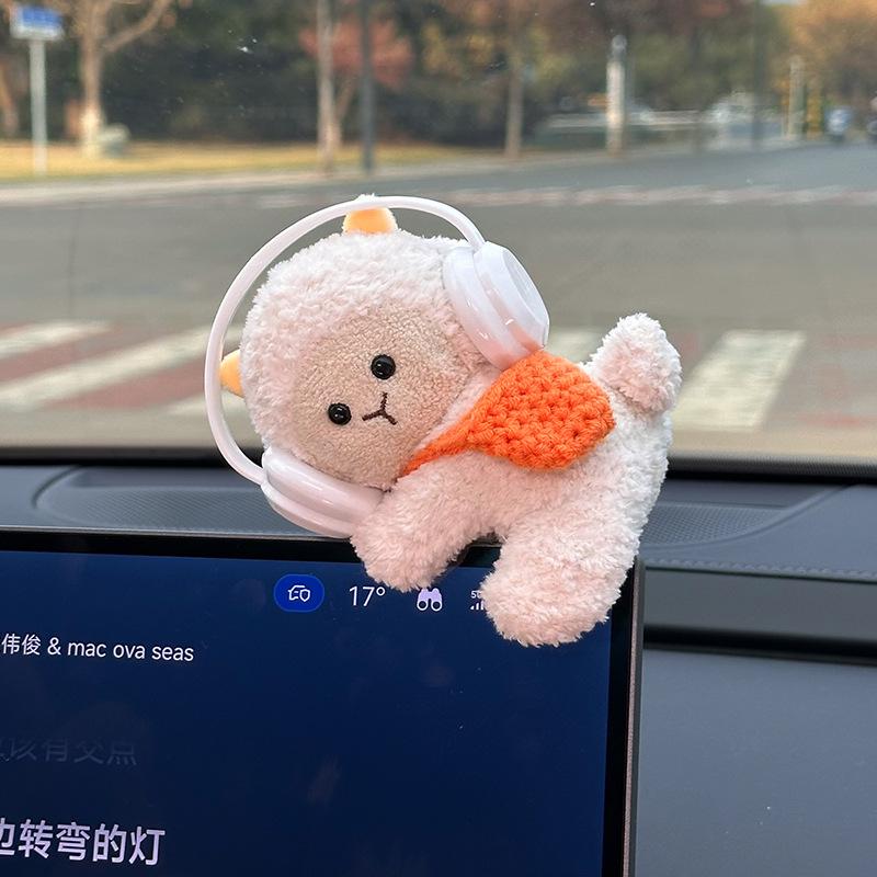 Plush Car Decorations, Cute Animal Dashboard Ornaments, Computer Ornaments