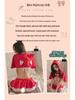 Sexy Three-Point Christmas Lingerie Kit: Women's Temptation Nightgown & Short Skirt Halloween Set