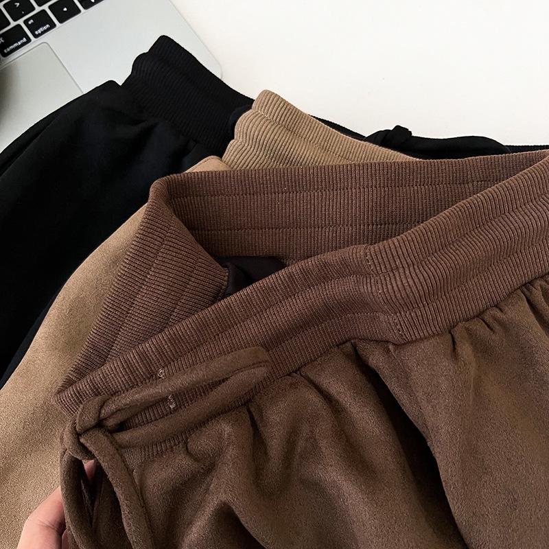 Retro High Waist A-Line Drawstring Skirt with Anti-Exposure Design for Women - Autumn/Winter