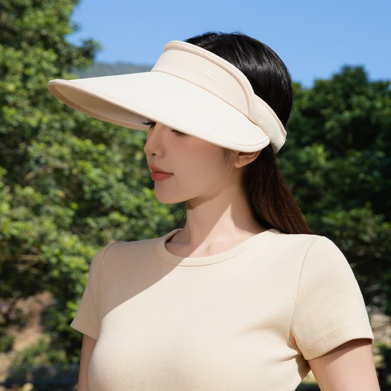 

Модная шляпа на весну и осень Женская модная шляпа с алфавитом Универсальная шляпа с открытым верхом Солнцезащитная шляпа Летняя спортивная шляпа от солнца One Size