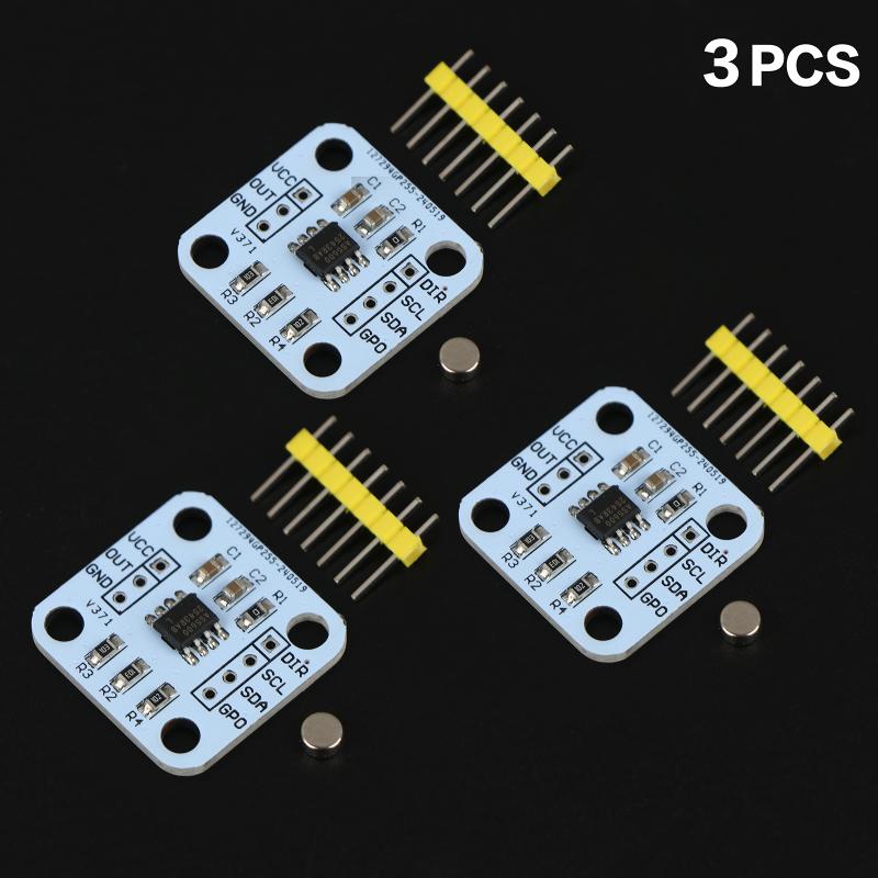 As5600 Magnetic Encoder 12Bit High Precision Angle Measurement Sensor Module Magnetic Induction