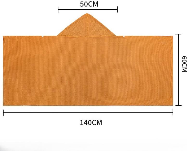 61*111cm Ice Cool Towel Beach Poncho Cover Up Quick Dry Super Absorbent Oversized Hoody Towel Wrap For Swimming Beach Pool Party
