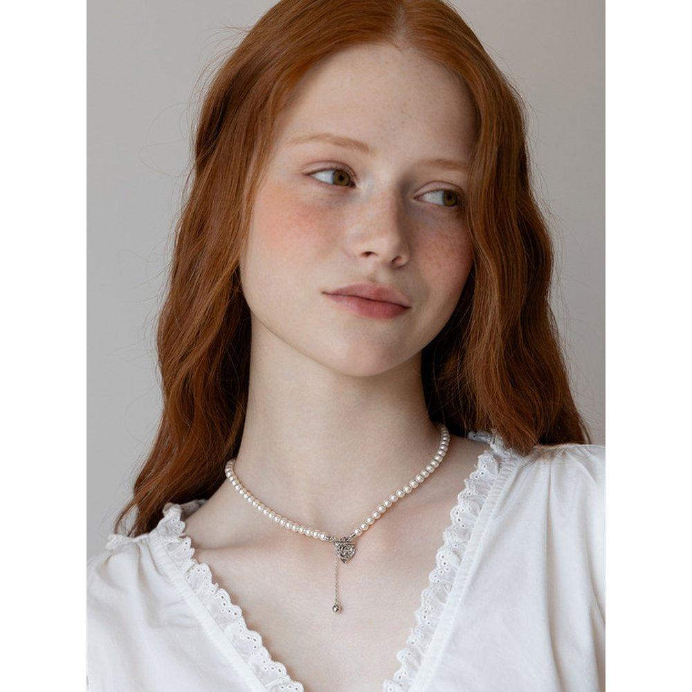 Rose Toggle Pearl Necklace Nz2124