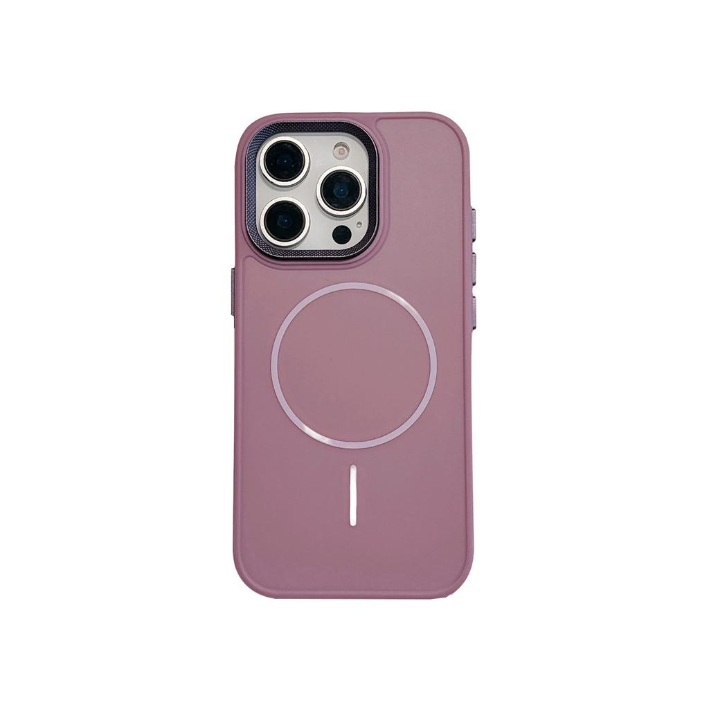 Applicable To IPhone16PRO Thin Ring Magnetic Suction Phone Case Apple 15 Thread Lens Matte 14 Protective Cover