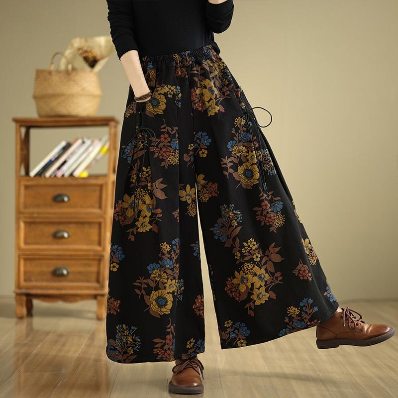 Dimanaf 2025 Letnie Jeansy Damskie Elastyczne Podstawowe Długie Spodnie Denim Luźne Casualowe Kwiatowe Spodnie z Szerokimi Nogawkami Casualowe Spodnie Spodnie Plus Size