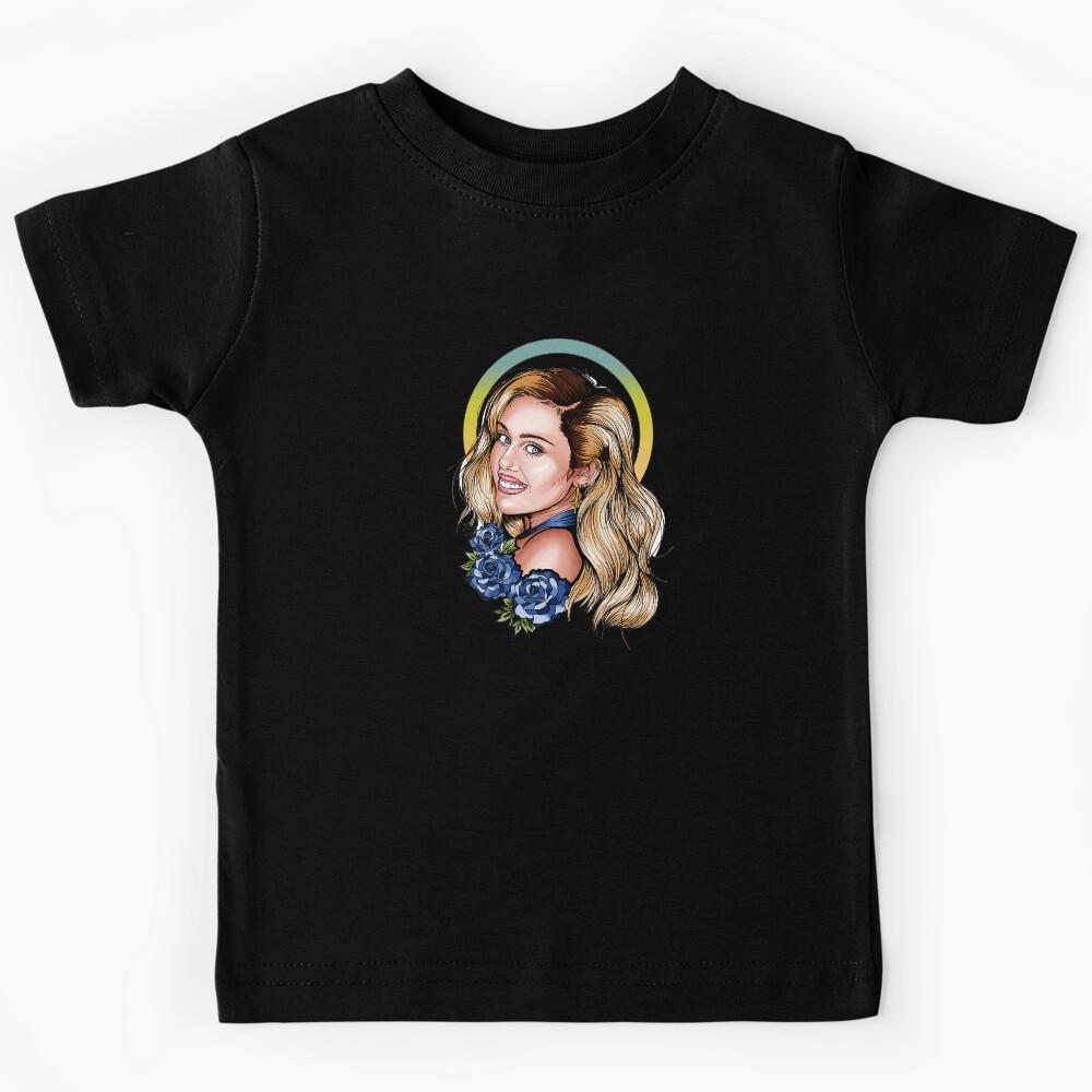 Miley Cyrus Soft Glam Portrait Look Kids T-Shirt 140