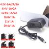Li-ion Charger AC 110-240V DC 4.2V 8.4V 12.6V 16.8V 21V 29.4V 1A 2A 3A DC Power Supply Adapter For 18650 Lithium Battery