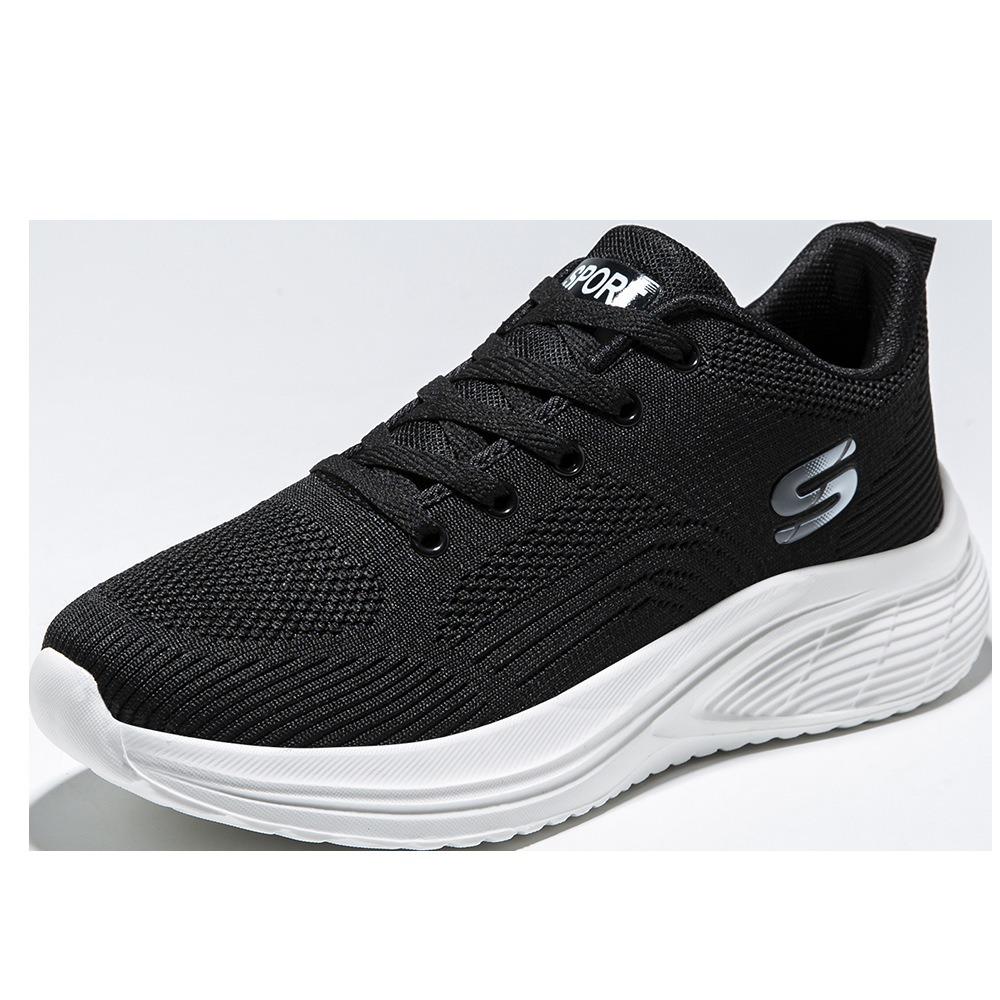 New fly-woven mesh breathable shoes casual sports shoes cold sticky lightweight soft-soled walking shoes 36
