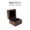Multifunctional Small Jewelry Box Square Shape Organizer Mini Wooden Ring Box Soft Interior Holder for Proposal Wedding