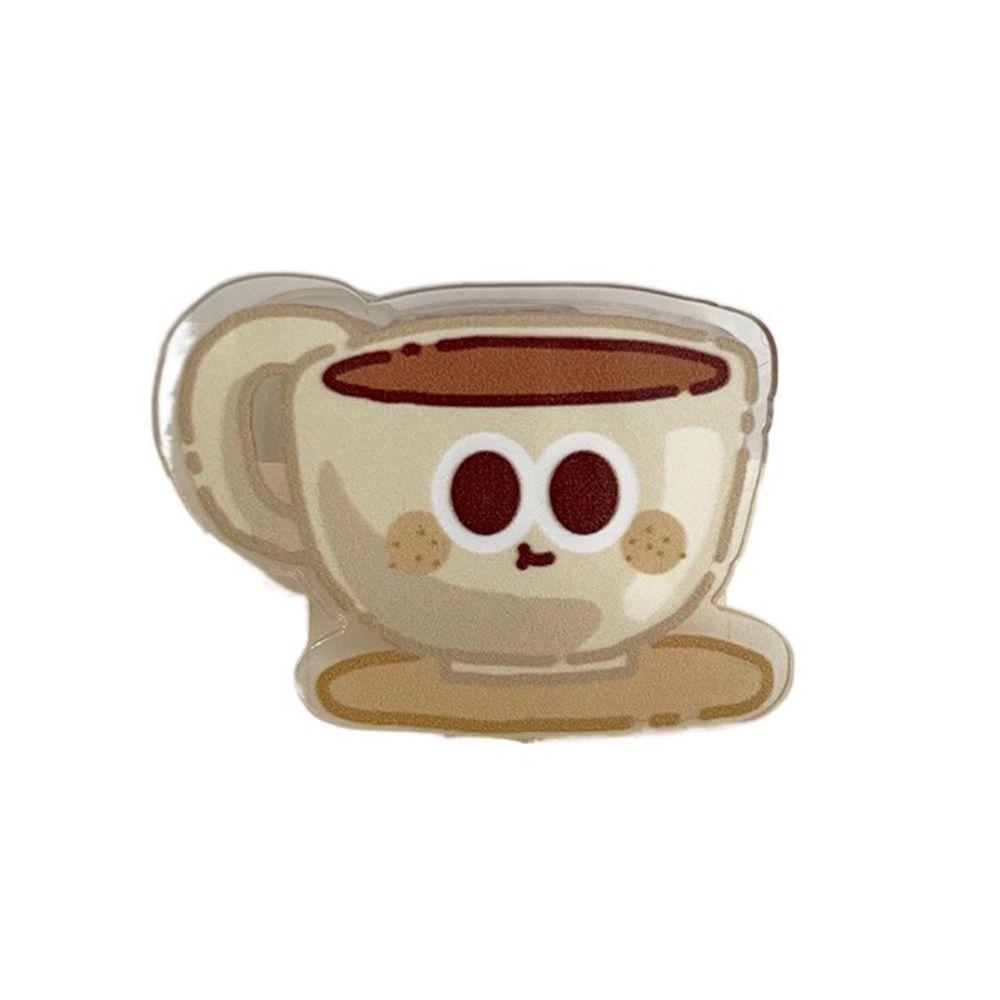 Bread Cartoon Memo Clip Paperclip Acrylic Paper Clip School Stationery Cute PP Clip  Student