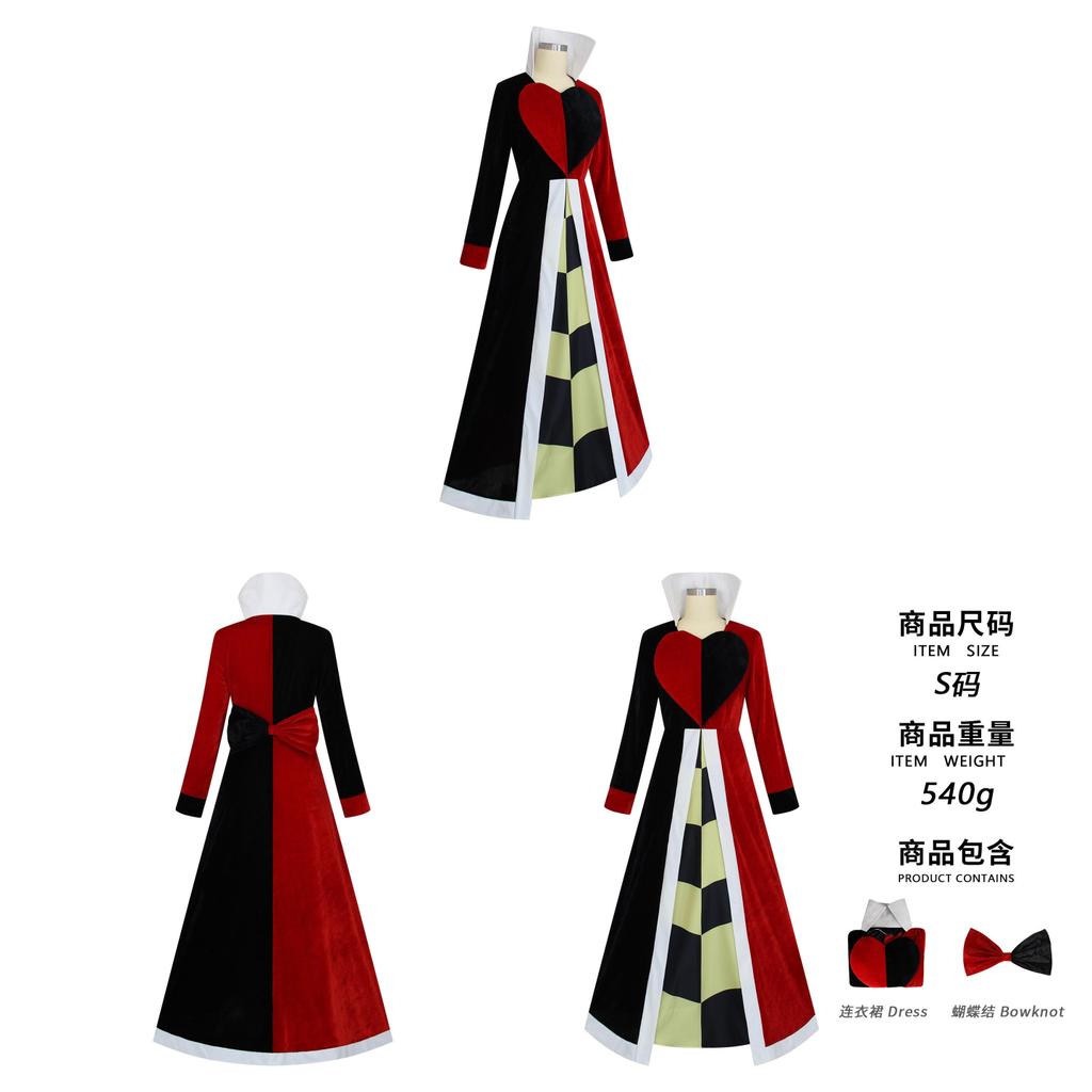 Alice In Wonderland The Red Queen Cosplay Dress With Vintage Style For Cosplay Events