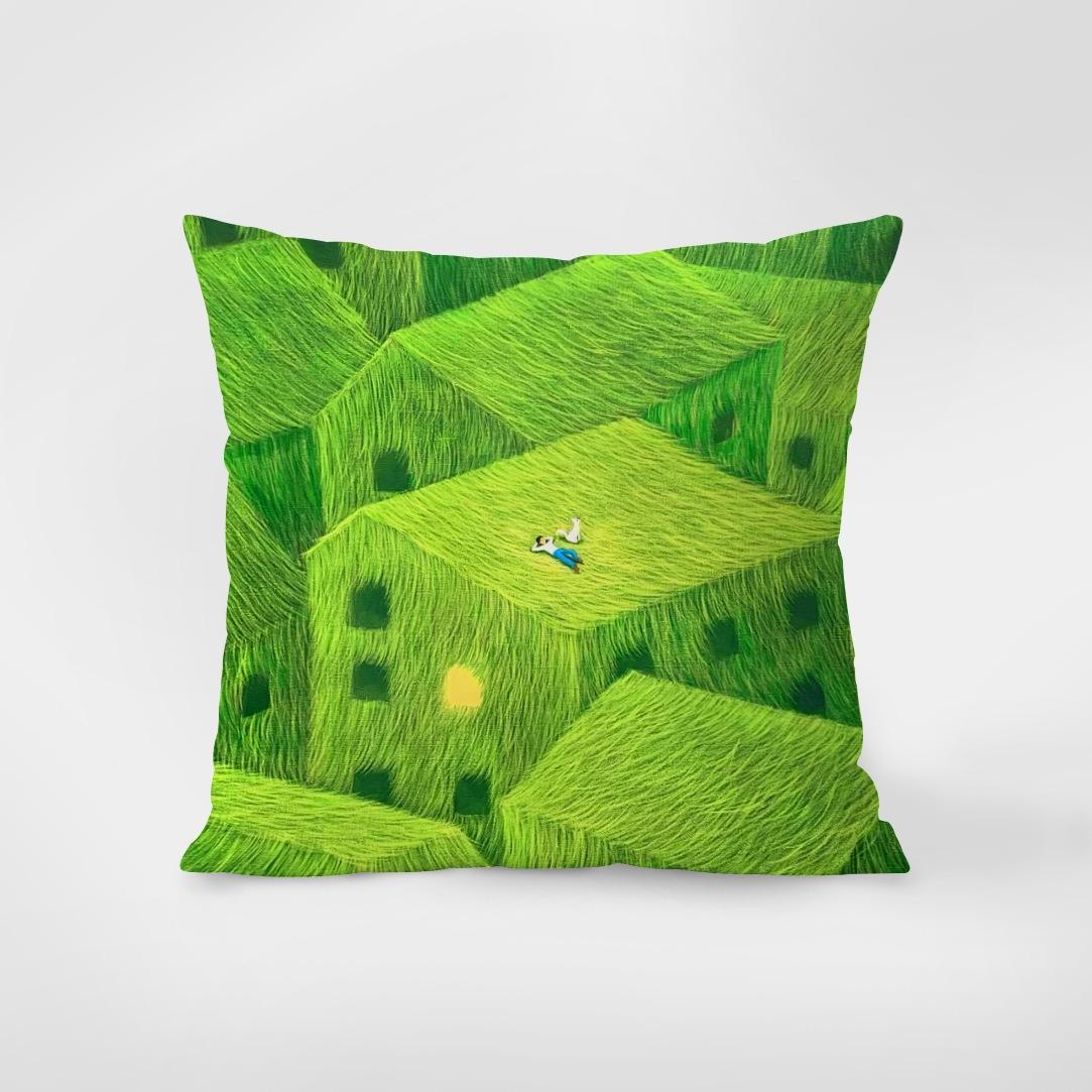 

Декоративна наволочка з мотивом Люка, квадратна наволочка, спальня, вітальня, весна 50x50cm