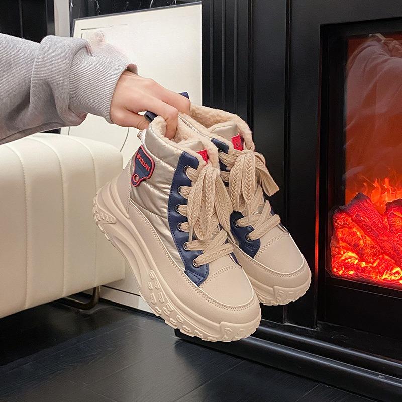 Thick-soled High-top Women's Shoes Are Versatile and Casual Sports Shoes