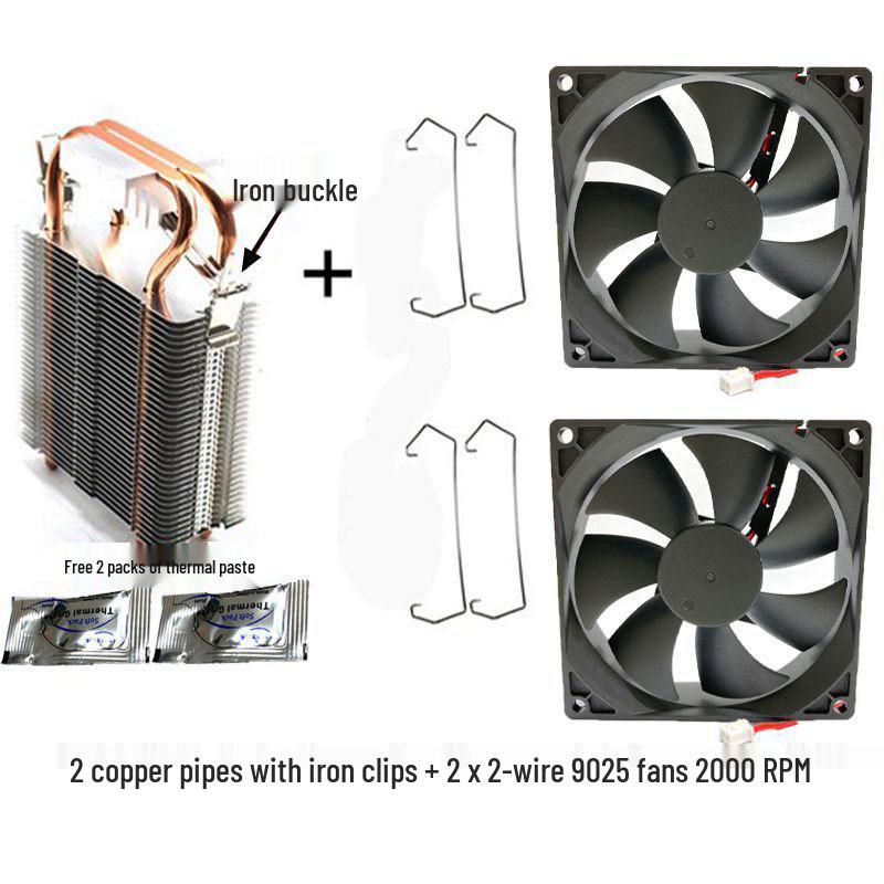 DIY CPU Cooler with 2-6 Pipe Semiconductor Refrigeration Heatsink Tower