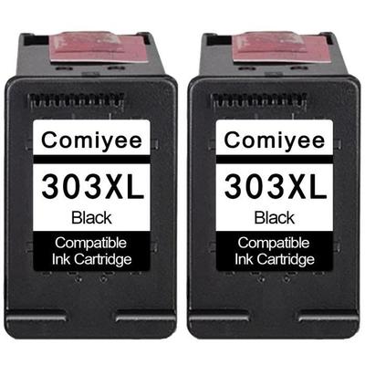 Ink Cartridges - COMIYEE - HP 303XL - Black - Pack of 2 - Compatible HP ENVY Photo and Tango