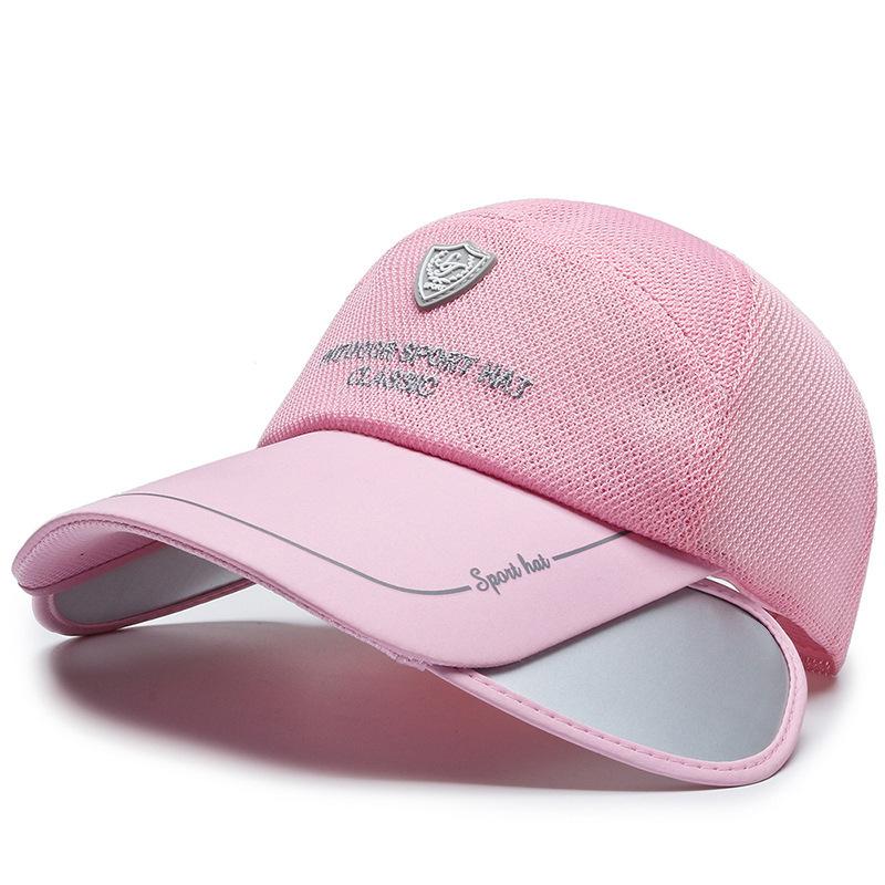 Mesh Baseball Cap with Adjustable Brim - UV Protection Breathable Unisex Outdoor Sport Hat, Classic Embroidery & Multiple Colors