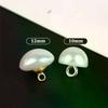 10 Stück 10mm/12mm Pilz Faux Kunststoff Hemd Halbkreis Perlenknöpfe Ösenknopf Für Kleidung Dekorativ Mini Nähen DIY