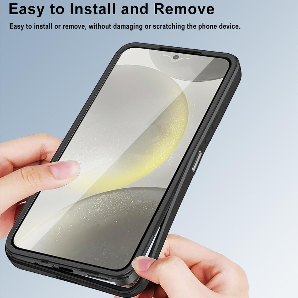 Phone Case For Xiaomi Redmi 13 4G/5G/Note 13R 5G/Poco M6 4G/Poco M6 Plus 5G,Acrylic+TPU Clear Cover with PET Screen Film