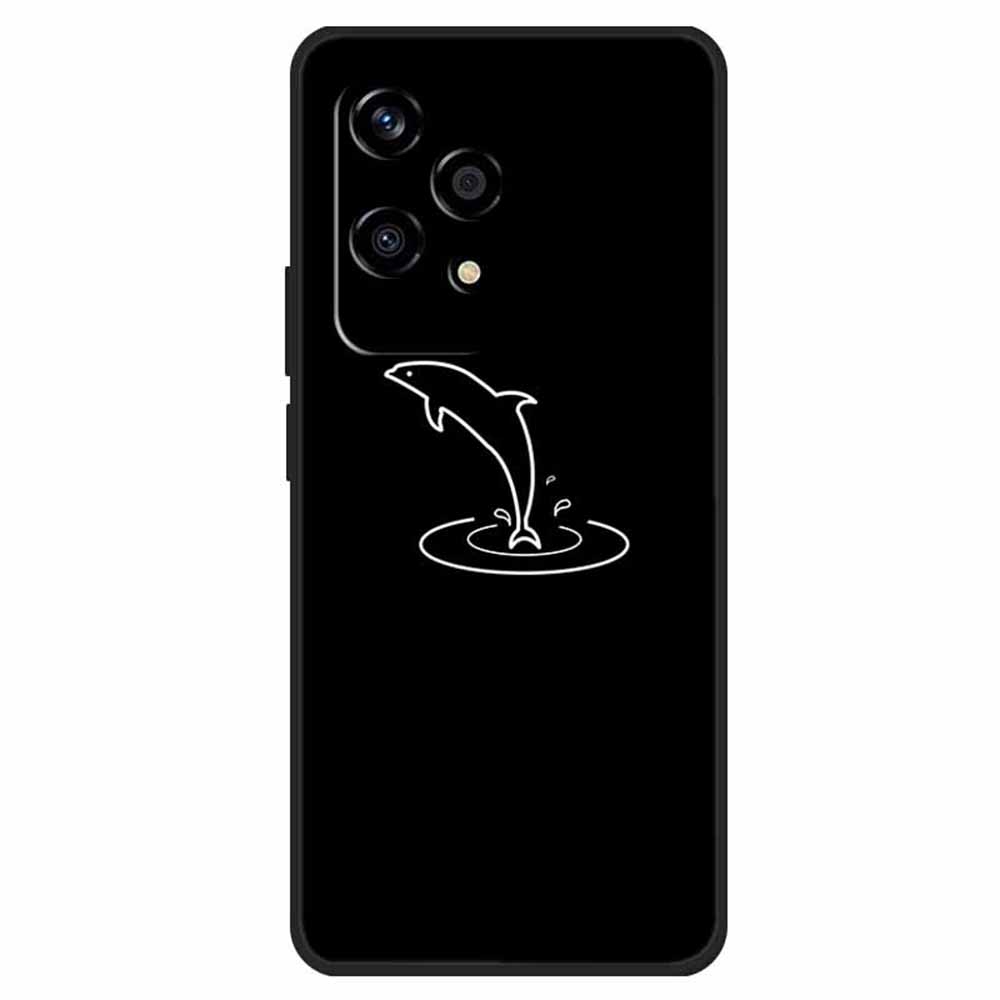 

Противоударный чехол для Honor 200 Lite с печатью линейного узора, ТПУ чехол для телефона D