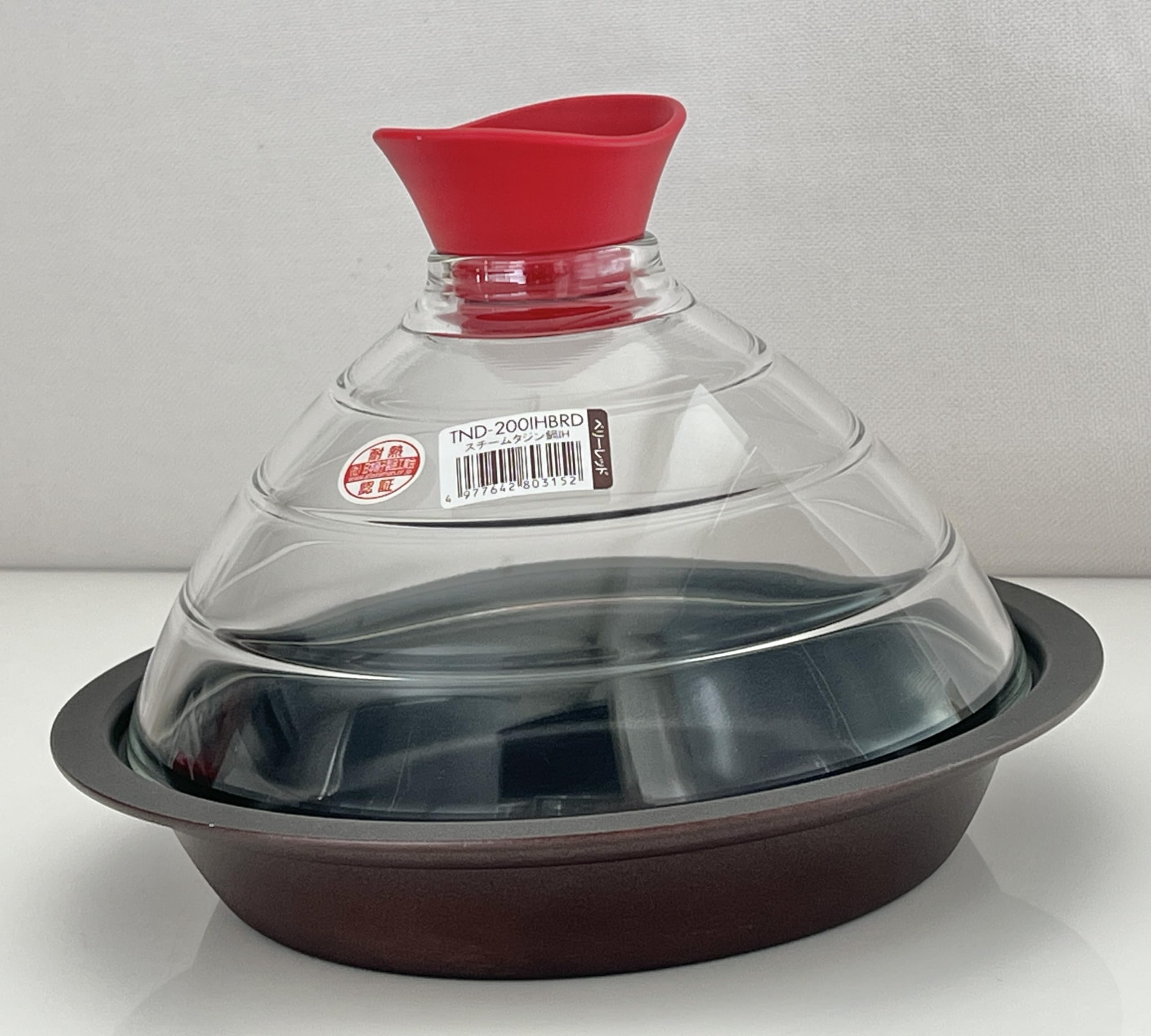 

Hario Steam Tagine Berry Red IH-Compatible Pot, (TND-200 IHBRD)
