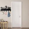Bohemian Butterfly Key Holder Wall Mount with Multiple Hooks for Keys and Hats, Durable Metal Storage Organizer for Home Office Kitchen Bathroom