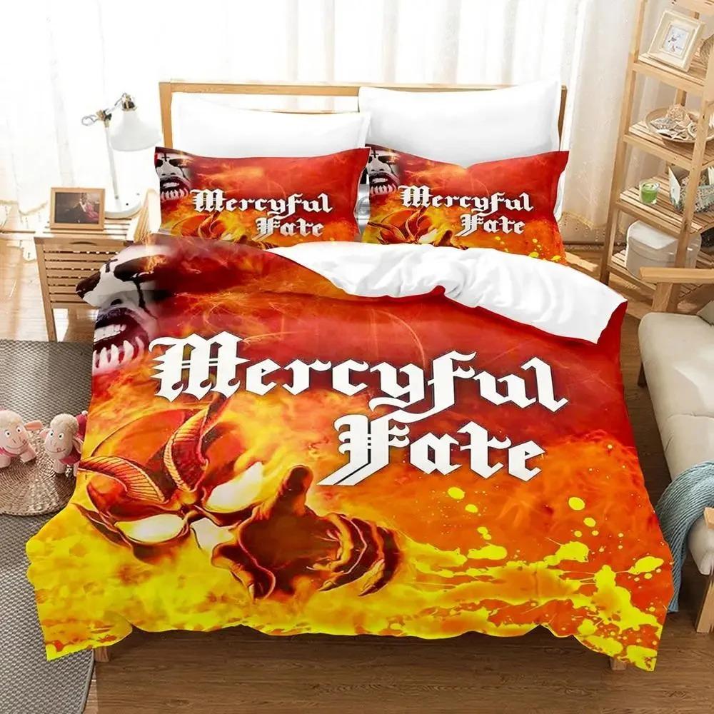 Mercyful Fate Bequeme Bettdecke Bettbezug Kissenbezug Bettwäsche-Set Kinderzimmer Dekoration Heimtextilien
