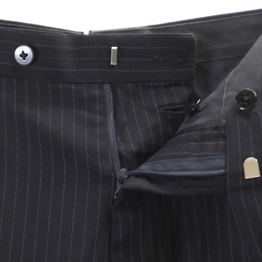 BEAMS F Made in Japan Gestreifter Anzug Set 93 Marineblau Herren Gebraucht