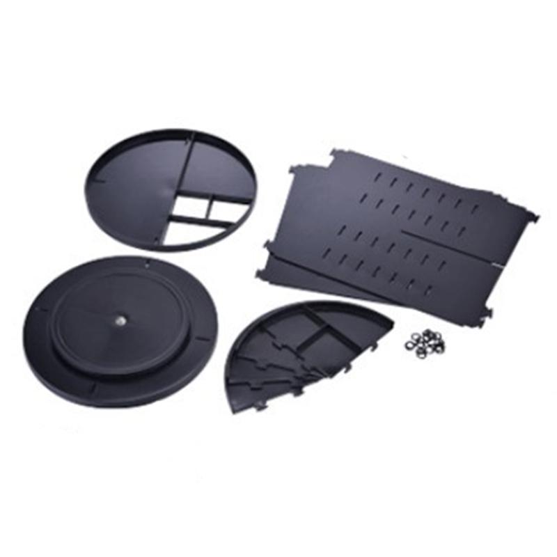 

Rotating Cosmetic Organizer 360 Degree Makeup Display Cosmetic Spinning Holder for Lipstick Black чёрный