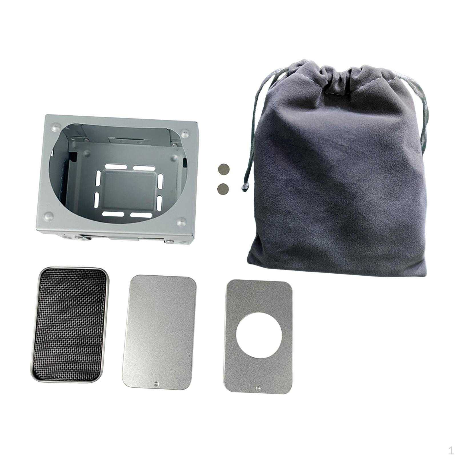 Camping Alcohol Stove Set Grill Burning Stoves for Mountaineering Patio BBQ Style B