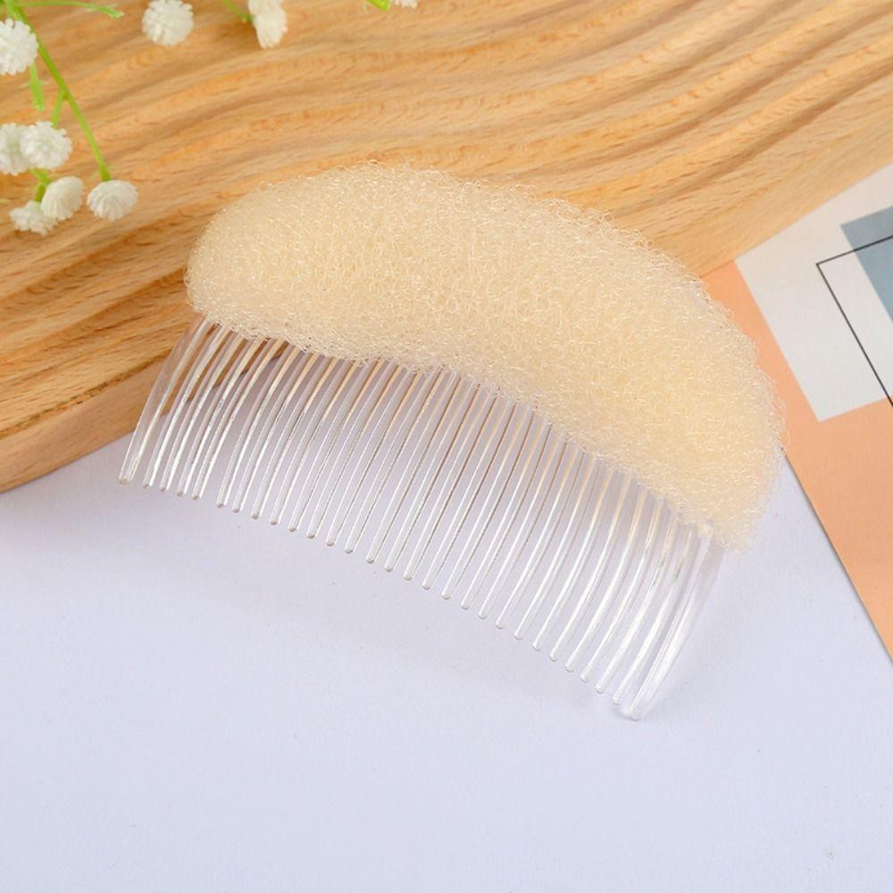 Seamless Fluffy Hair Clip Pad Hair Base Sponge Clip Bun Puff Hair Head Cushion  Women