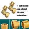 Strong  Brass 90° Pipe Elbow 1/2" Adjustable Connection Elbow Fitting Tool for Residential Plumbing & Cooling Systems