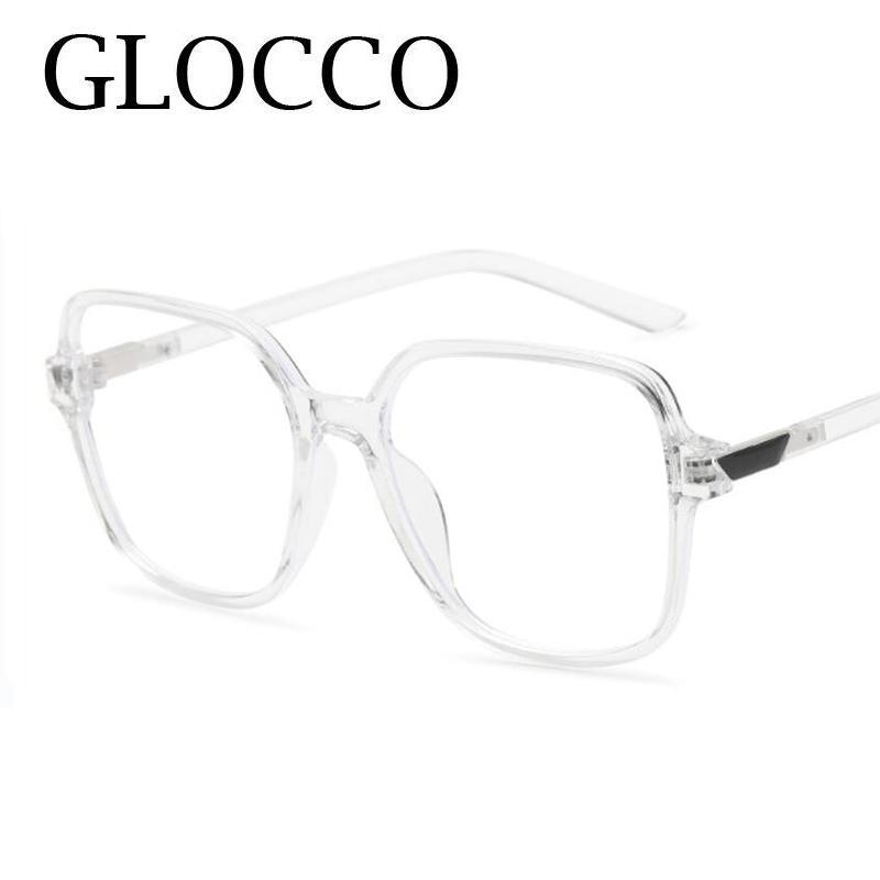 Fashion Leopard Oversized Myopia Glasses Women Brand Square Blocking Blue Light Ultralight Computer Graduation Eyeglasses Minus