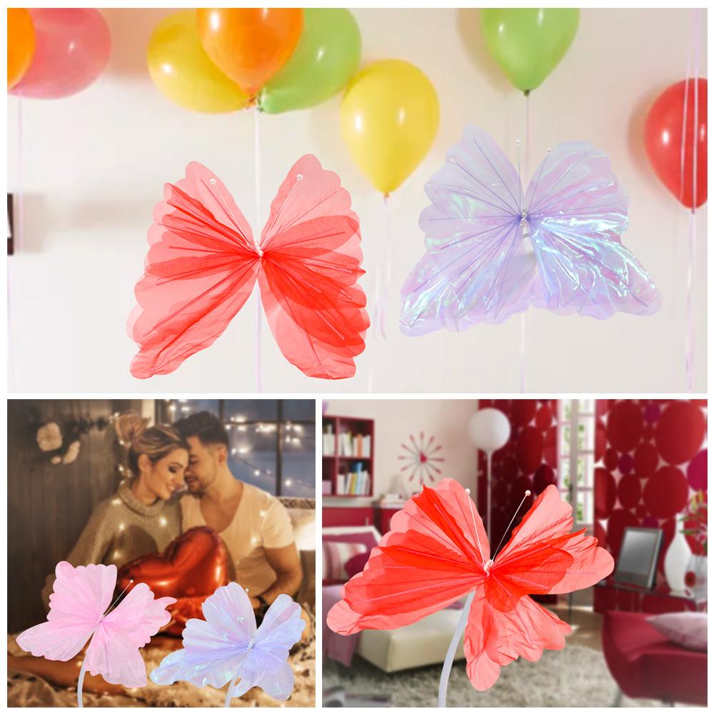 

Colorful Artificial Butterfly Flowers Artificial Flowers Photography Props Party Supply білий
