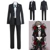 Stylish Danganronpa Byakuya Togami Costume Elegant Black Jacket Pants Shirt Suit